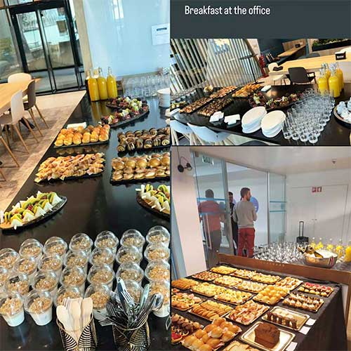 catering e eventos - breakfast at office